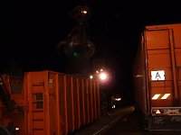 Bild: Umgekippter Lkw blockierte B4