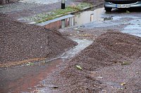 Unwetter in der Grenzstraße Bild: Unwetter in der Grenzstraße