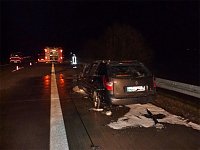 Bild: Auto brannte auf der Autobahn