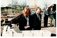 Bild: 1997: Grundsteinlegung f&uuml;r das neue Arbeitsamt