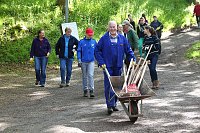 Bild: Arbeitseinsatz im Park Hohenrode