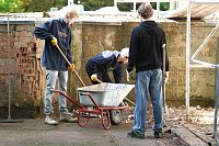 Bild: Arbeitseinsatz im Park Hohenrode