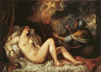 Bild: Tizian Vecellio Danae, 1553/ 54