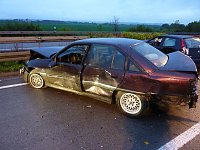 Bild: Unfall auf der Autobahn A 38