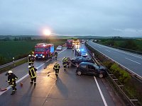 Bild: Unfall auf der Autobahn A 38