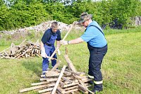 Bild: Pfingstfeuer in Obergebra