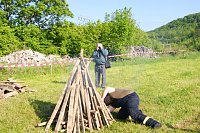 Bild: Pfingstfeuer in Obergebra