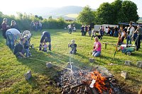 Bild: Pfingstfeuer in Obergebra