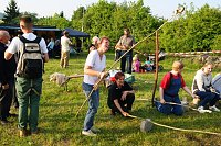 Bild: Pfingstfeuer in Obergebra