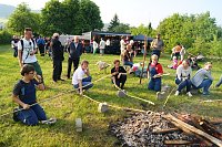 Bild: Pfingstfeuer in Obergebra