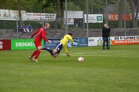 Bild: Die erste Halbzeit gegen den VfL Halle