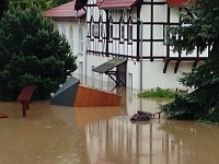 Hochwasser in Berga/Elster Bild: Hochwasser in Berga/Elster