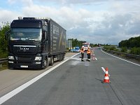 Bild: Reifen geplatzt
