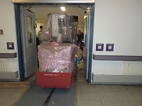 Bild: Vorbereitung f&uuml;r Luftkissentransport