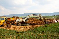 Erdarbeiten für neue Großbäckerei Bild: Erdarbeiten für neue Großbäckerei