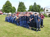Bild: Nachwuchsfeuerwehren im Wettkampf