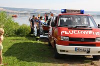 Bild: Gemeinsame &Uuml;bung am Stausee
