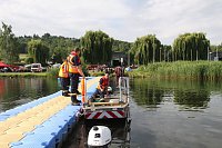 Bild: Gemeinsame &Uuml;bung am Stausee