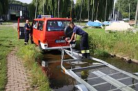 Bild: Gemeinsame &Uuml;bung am Stausee