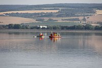Bild: Gemeinsame &Uuml;bung am Stausee