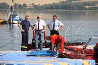 Bild: Gemeinsame &Uuml;bung am Stausee