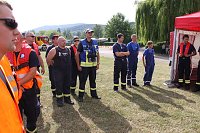 Bild: Gemeinsame &Uuml;bung am Stausee