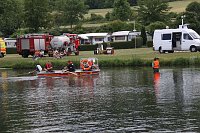 Bild: Gemeinsame &Uuml;bung am Stausee