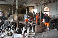 Bild: Arbeitseinsatz auf Burg Lohra