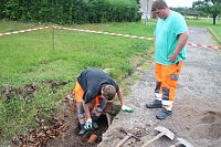 Bild: Arbeitseinsatz auf Burg Lohra