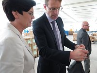 Bild: Christine Lieberknecht auf Tour bei Norsystec