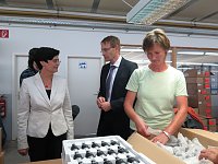 Bild: Christine Lieberknecht auf Tour bei Norsystec