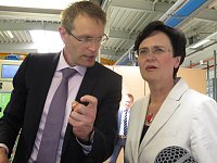Bild: Christine Lieberknecht auf Tour bei Norsystec