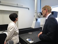 Bild: Christine Lieberknecht auf Tour bei Norsystec