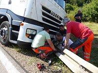 Bild: Bergung in der Auffahrt