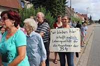Bild: Demo &uuml;ber Bundesstra&szlig;e 4 in Greu&szlig;en gezogen