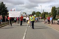 Bild: Demo &uuml;ber Bundesstra&szlig;e 4 in Greu&szlig;en gezogen