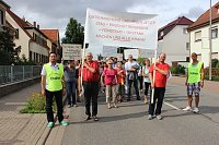 Bild: Demo &uuml;ber Bundesstra&szlig;e 4 in Greu&szlig;en gezogen