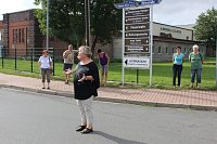 Bild: Demo &uuml;ber Bundesstra&szlig;e 4 in Greu&szlig;en gezogen