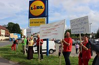 Bild: Demo &uuml;ber Bundesstra&szlig;e 4 in Greu&szlig;en gezogen