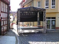 Bild: Vorbereitungen zum 20. Altstadtfest in Nordhausen