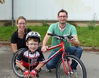 Bild: Toller Auftritt in Magdeburg: Laurenz mit seinen stolzen Eltern