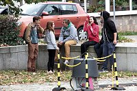 Bild: Musik und Artistik auf dem Theaterplatz