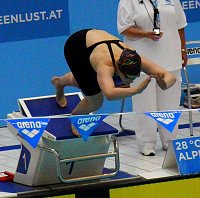 Bild: Maxi Schorcht, SV 90 Nordhausen, 1. Platz Deutsche Freiwassermeisterschaft