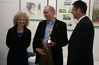 Bild: Mit 73 Jahren der &Auml;lteste unter den Geehrten: der Deutsche Meister im Bogenschie&szlig;en &Uuml; 65 Siegfried Wolf aus S&uuml;lzhayn