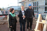 Bild: Richtfest in der Nordh&auml;user Semmelwei&szlig;stra&szlig;e