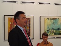 Bild: Vernissage zur Ausstellung von J&uuml;rgen Rennebach in der Kreissparkasse Nordhausen war gut besucht