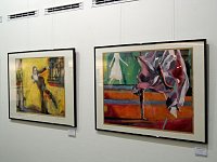 Bild: Vernissage zur Ausstellung von J&uuml;rgen Rennebach in der Kreissparkasse Nordhausen war gut besucht