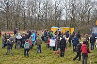 Bild: Protest gegen Probebohrungen