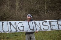 Bild: Protest gegen Probebohrungen