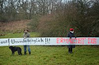 Bild: Protest gegen Probebohrungen